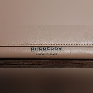 Burberry Tan Leather Laptop Case